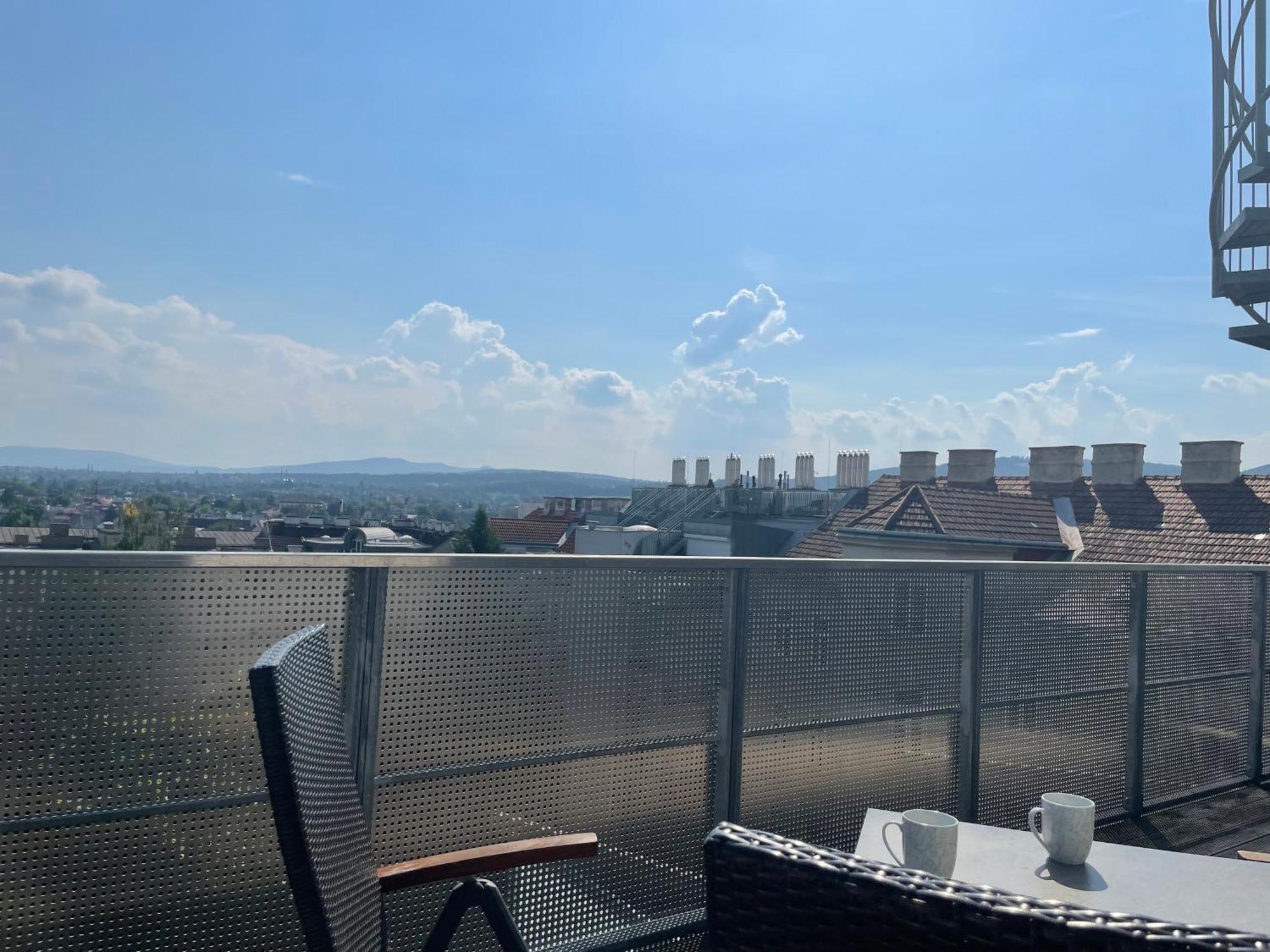 Апартаменты Rooftop Terrace- Panoramablick Ueber Wien Экстерьер фото