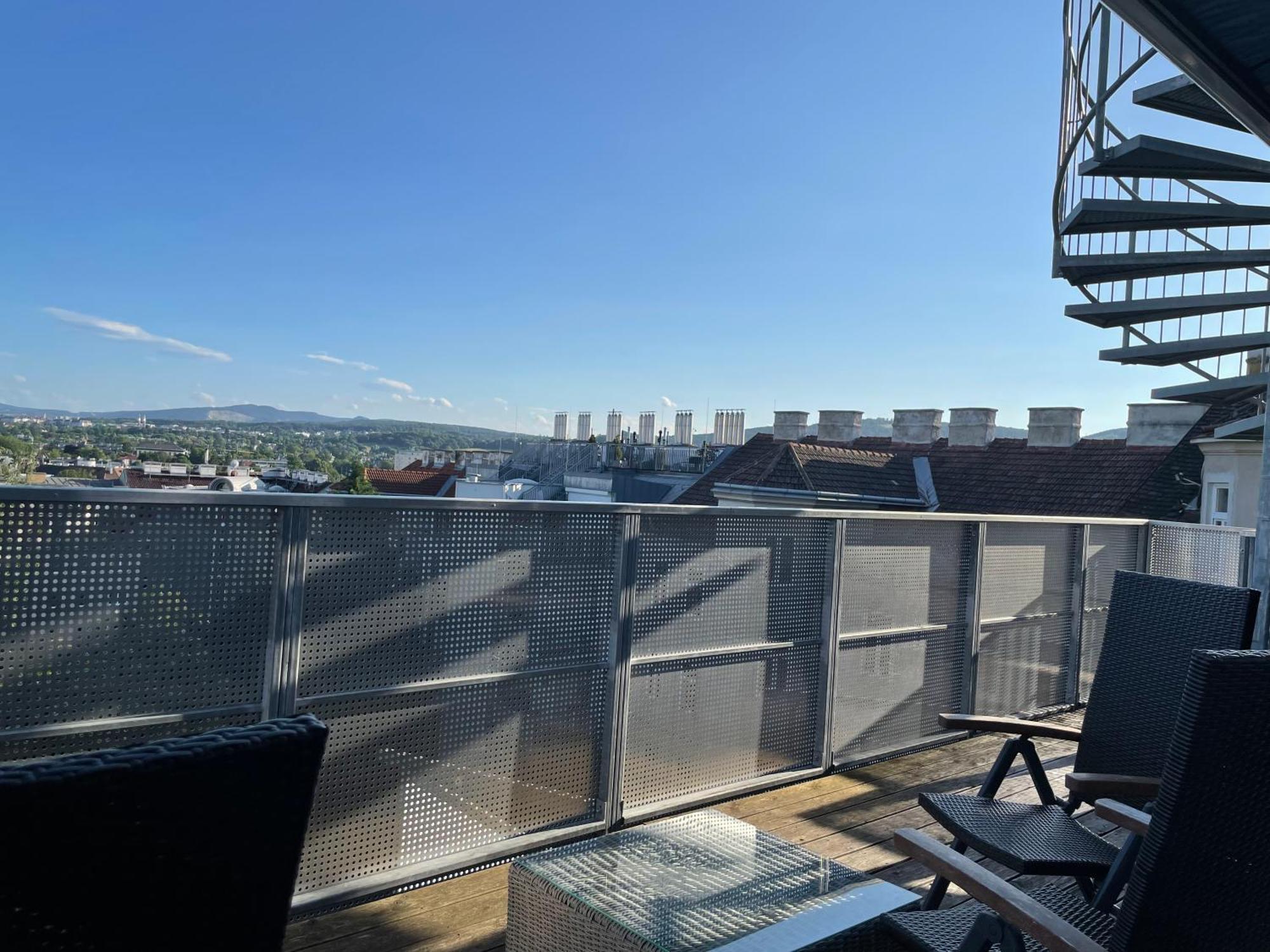 Апартаменты Rooftop Terrace- Panoramablick Ueber Wien Экстерьер фото